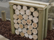 wooden poles